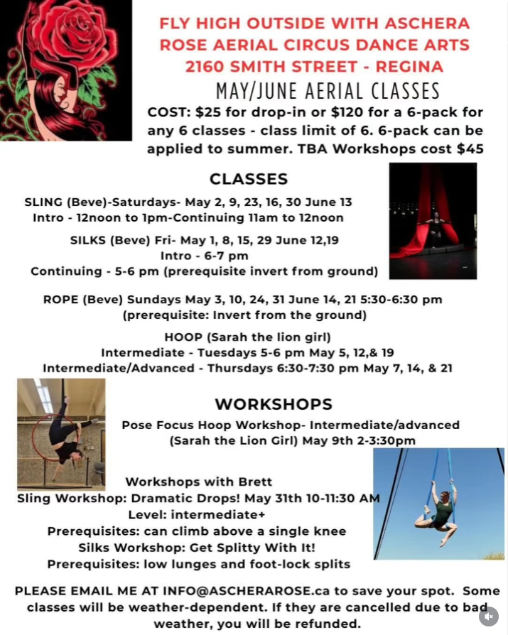 May/June Aerial Classes